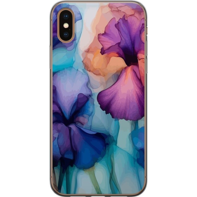 Mobile case for Apple iPhone XS Max with Magical flowers design