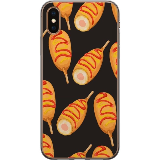 Mobile case for Apple iPhone XS Max with Chicken drumstick design