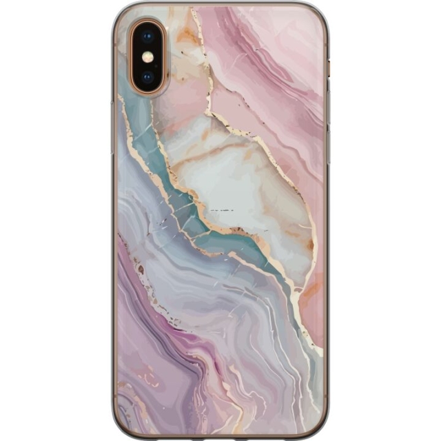 Mobile case for Apple iPhone XS Max with Marble design