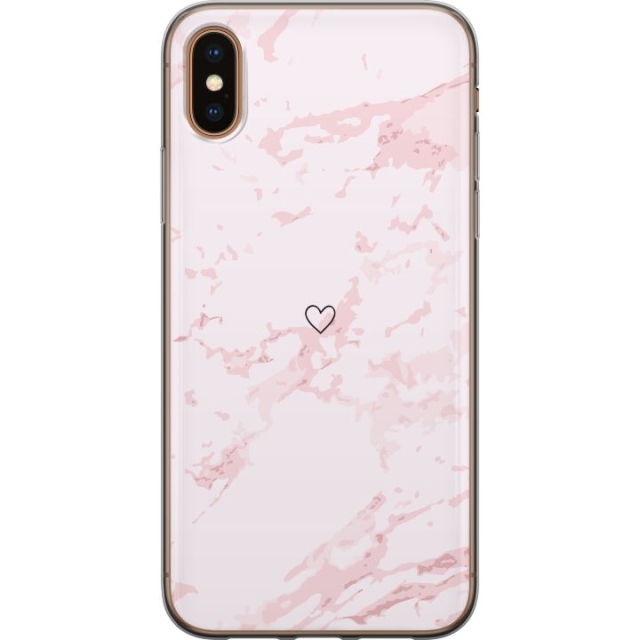 Mobile case for Apple iPhone XS Max with Pink Heart design