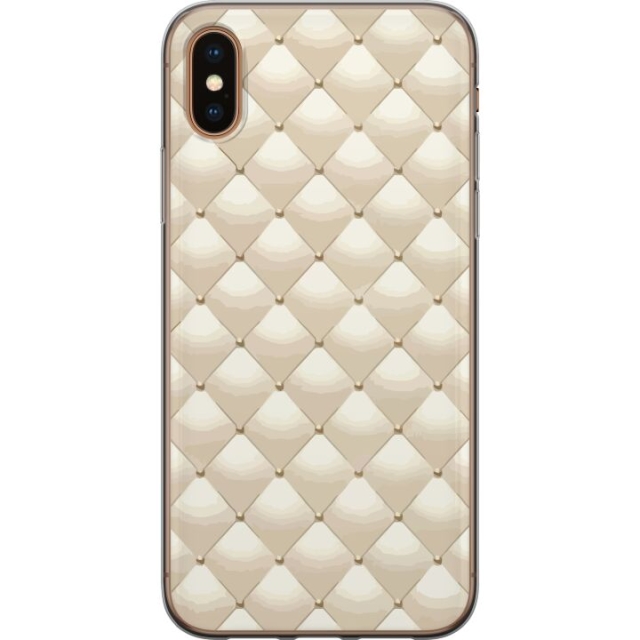 Mobile case for Apple iPhone XS Max with Gold shine design