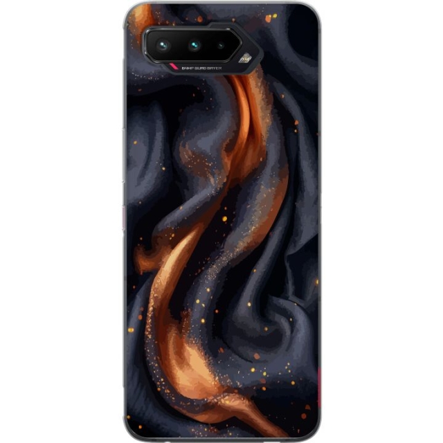 Mobile case for Asus ROG Phone 5 with Fiery silk design