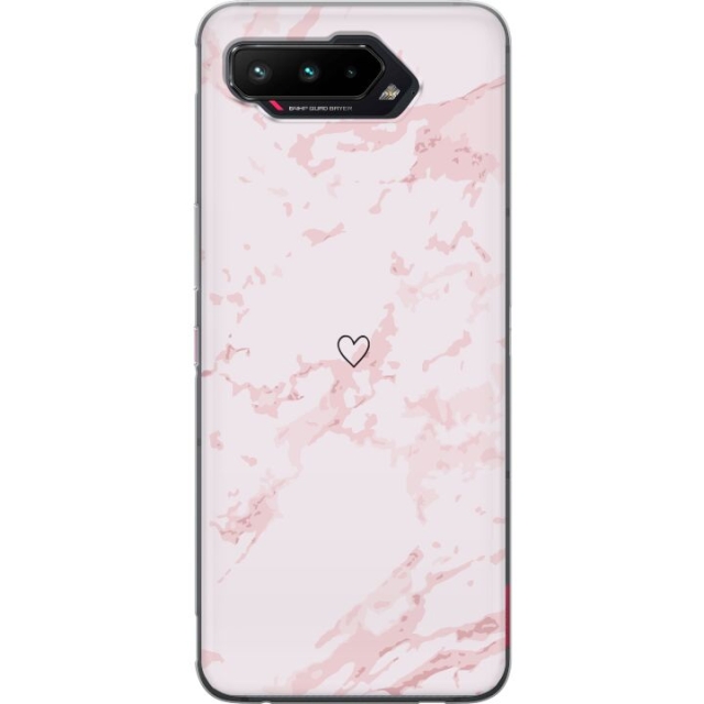 Mobile case for Asus ROG Phone 5 with Pink Heart design