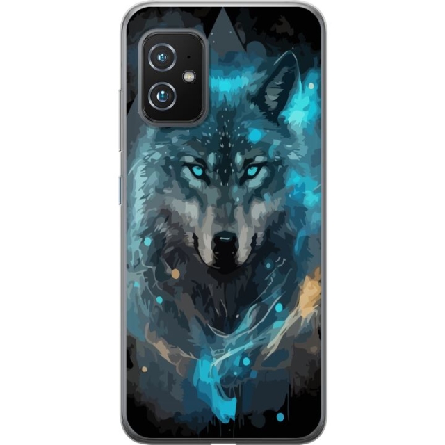 Mobile case for Asus Zenfone 8 with Wolf design