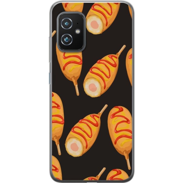 Mobile case for Asus Zenfone 8 with Chicken drumstick design