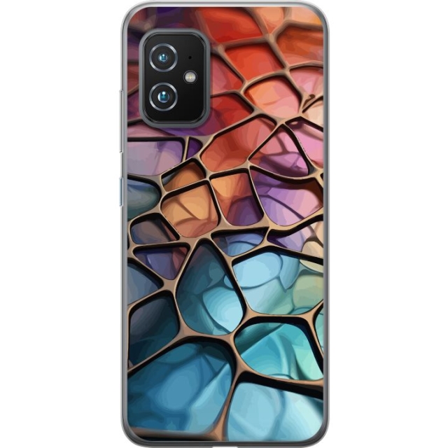 Mobile case for Asus Zenfone 8 with Metallic pattern design