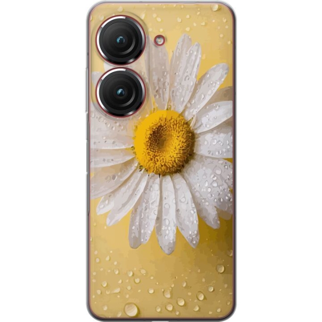 Mobile case for Asus Zenfone 9 with Porslinsblomma design