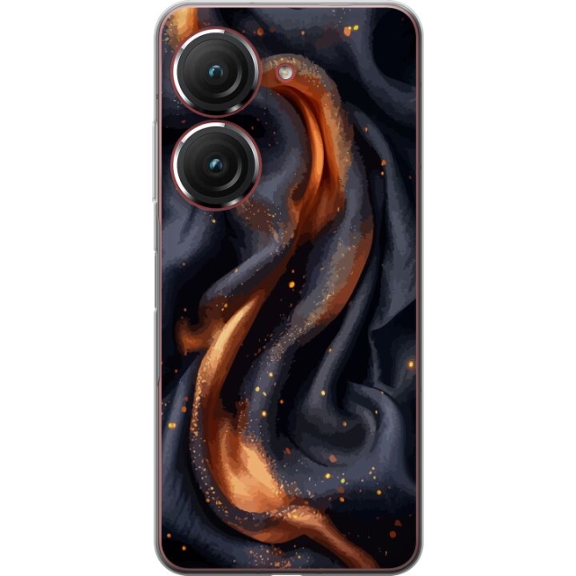 Mobile case for Asus Zenfone 9 with Fiery silk design
