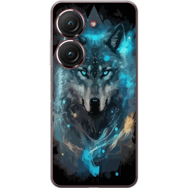 Mobile case for Asus Zenfone 9 with Wolf design