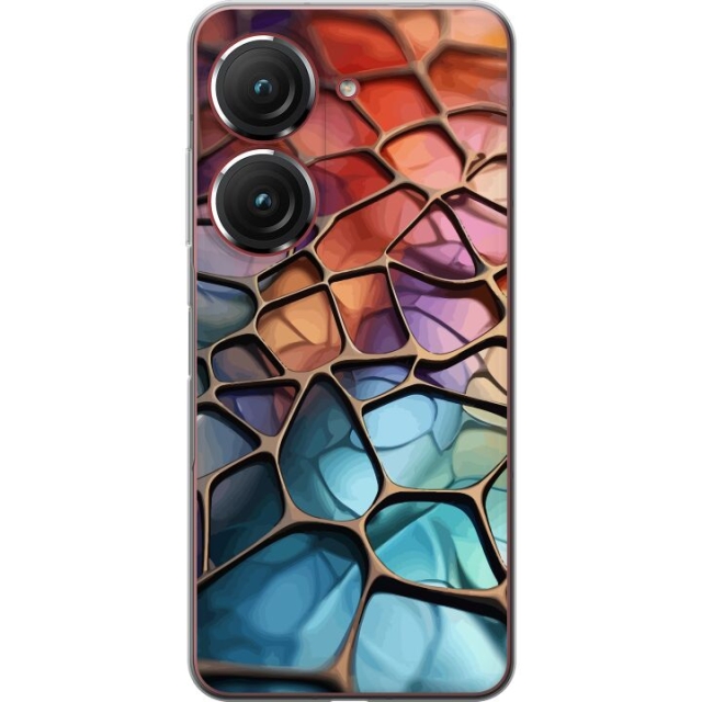 Mobile case for Asus Zenfone 9 with Metallic pattern design