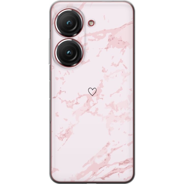 Mobile case for Asus Zenfone 9 with Pink Heart design
