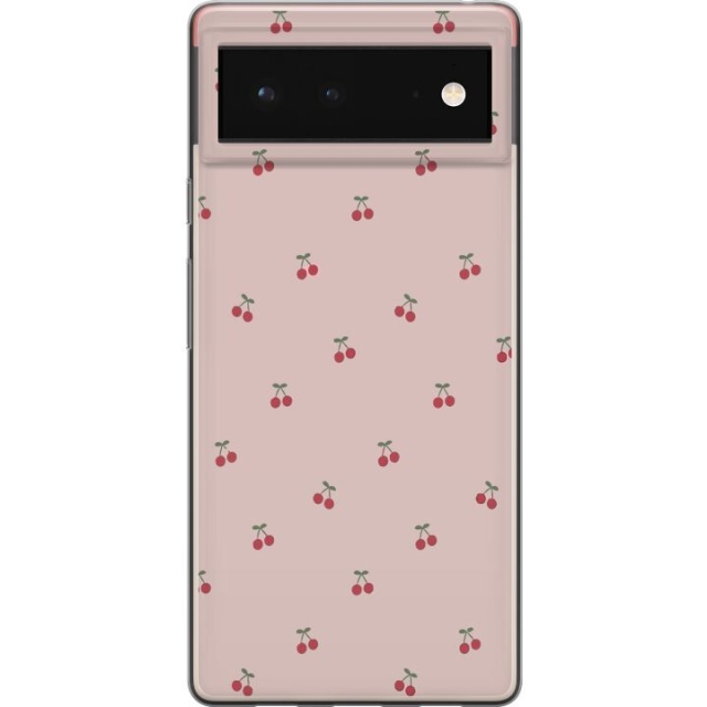 Mobile case for Google Pixel 6 with Cherry design