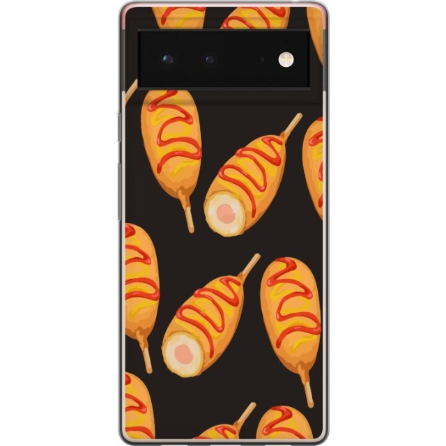 Mobile case for Google Pixel 6 with Chicken drumstick design
