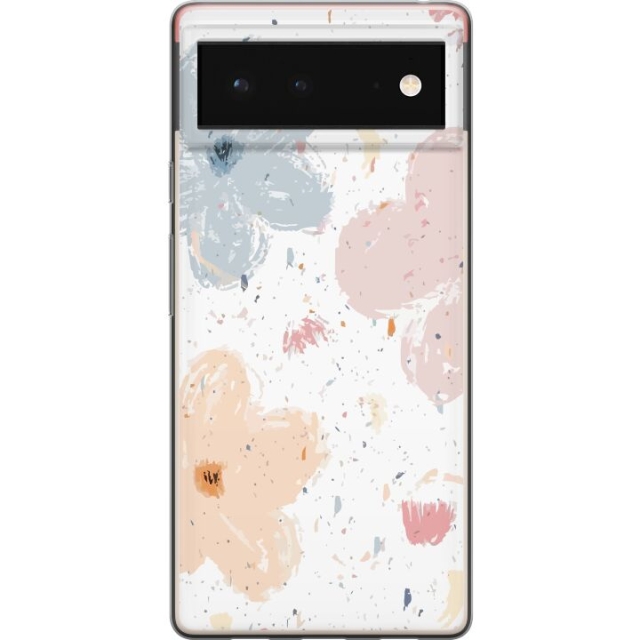Mobile case for Google Pixel 6 with Flowers design