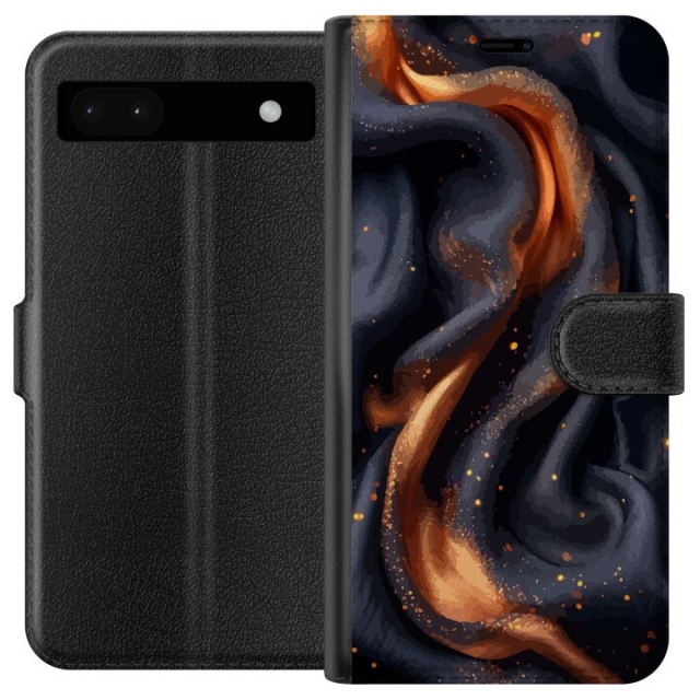 Wallet case for Google Pixel 6a with Fiery silk design
