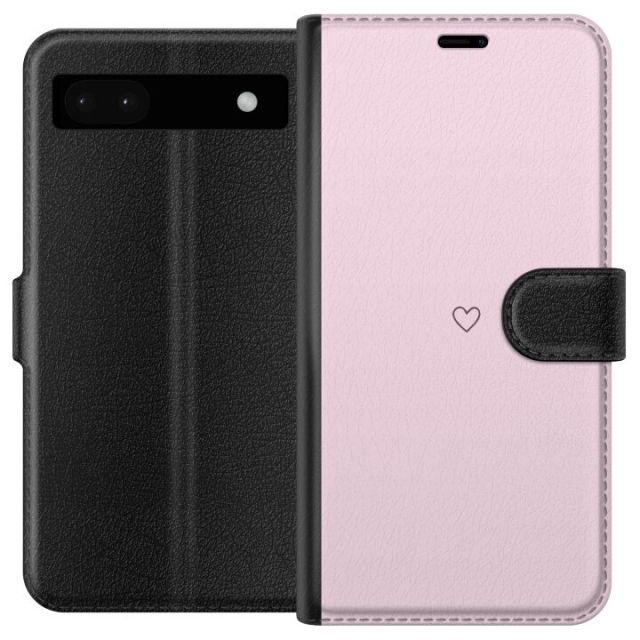 Wallet case for Google Pixel 6a with Heart design