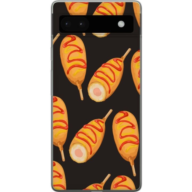 Mobile case for Google Pixel 6a with Chicken drumstick design