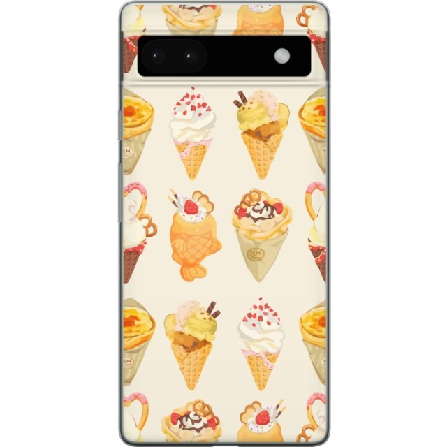 Mobile case for Google Pixel 6a with Glassy design