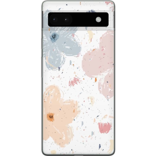 Mobile case for Google Pixel 6a with Flowers design