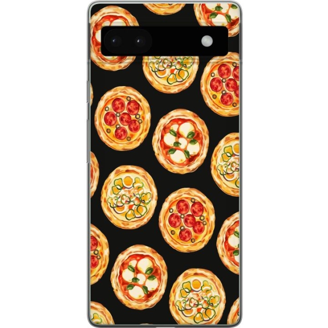 Mobile case for Google Pixel 6a with Pizza design