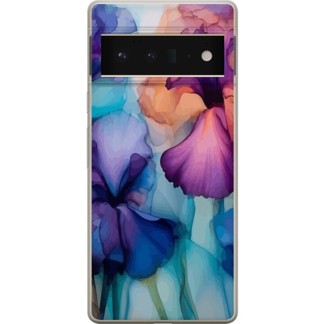 Mobile case for Google Pixel 6 Pro with Magical flowers design