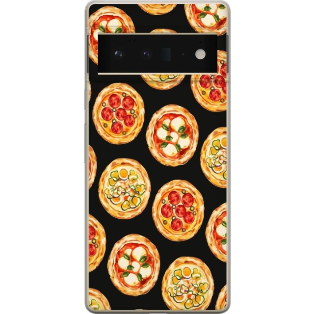 Mobile case for Google Pixel 6 Pro with Pizza design