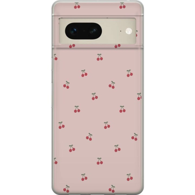 Mobile case for Google Pixel 7 with Cherry design