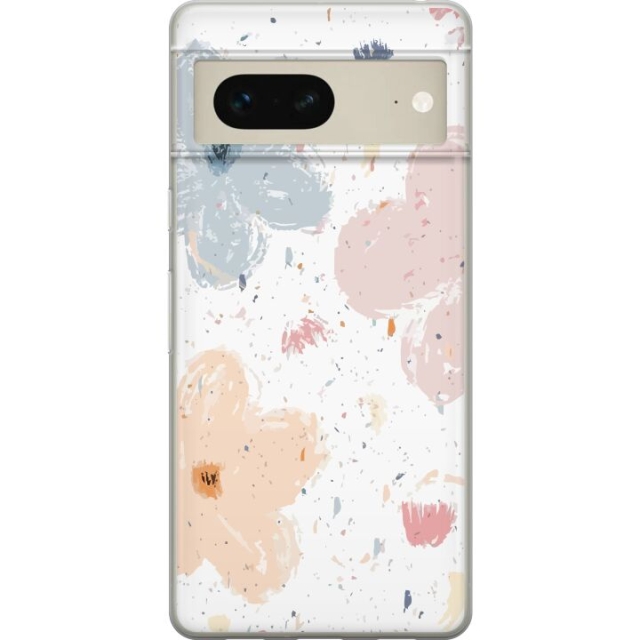 Mobile case for Google Pixel 7 with Flowers design