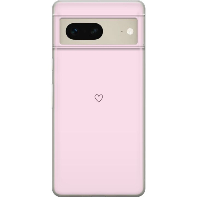Mobile case for Google Pixel 7 with Heart design