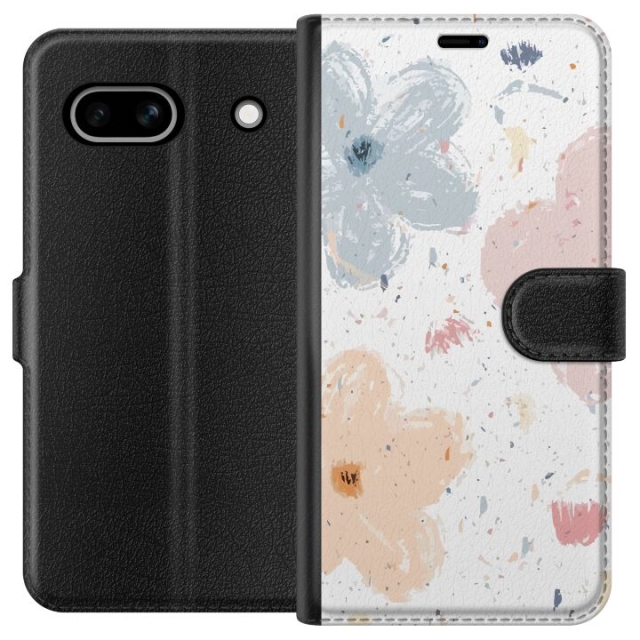 Wallet case for Google Pixel 7a with Flowers design