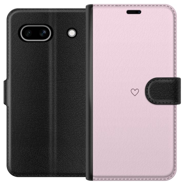Wallet case for Google Pixel 7a with Heart design