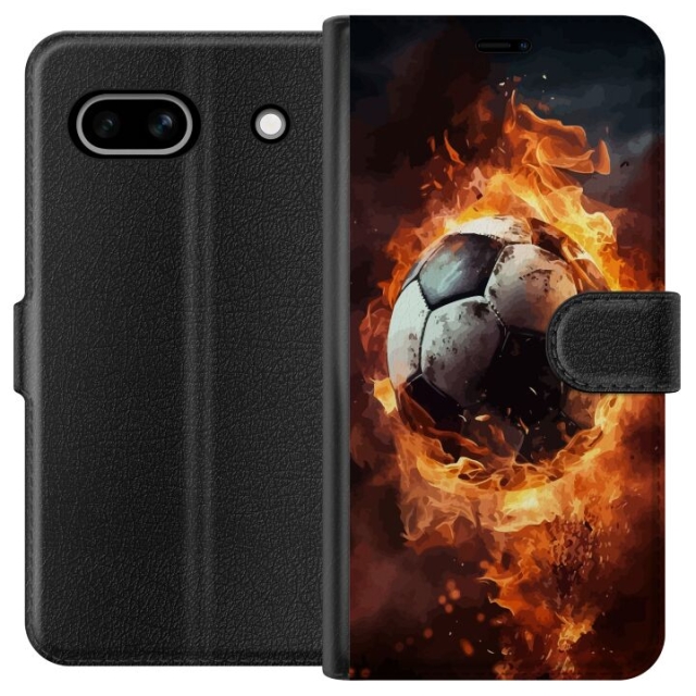 Wallet case for Google Pixel 7a with Football design