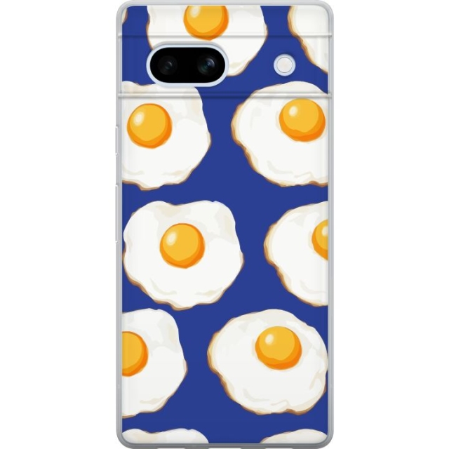 Mobile case for Google Pixel 7a with Fried eggs design