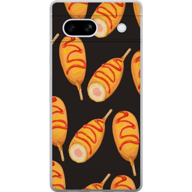 Mobile case for Google Pixel 7a with Chicken drumstick design