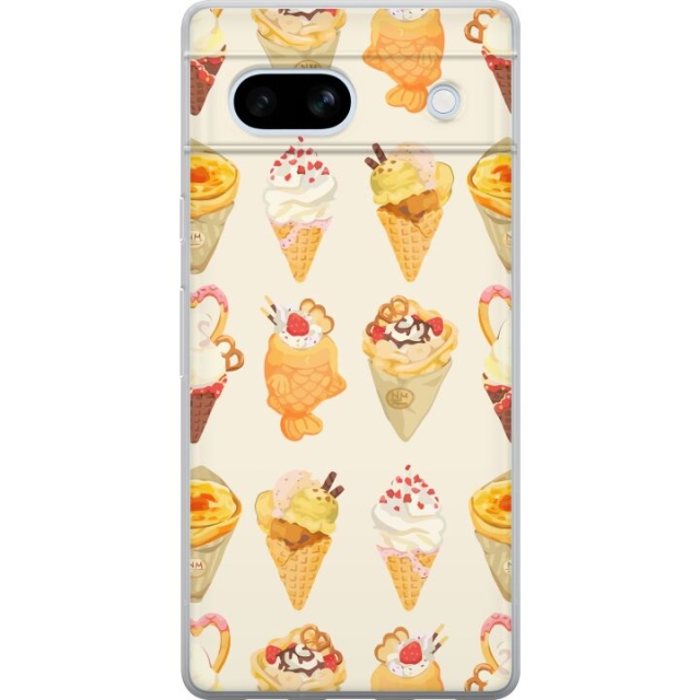 Mobile case for Google Pixel 7a with Glassy design