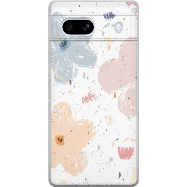 Mobile case for Google Pixel 7a with Flowers design