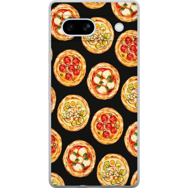 Mobile case for Google Pixel 7a with Pizza design
