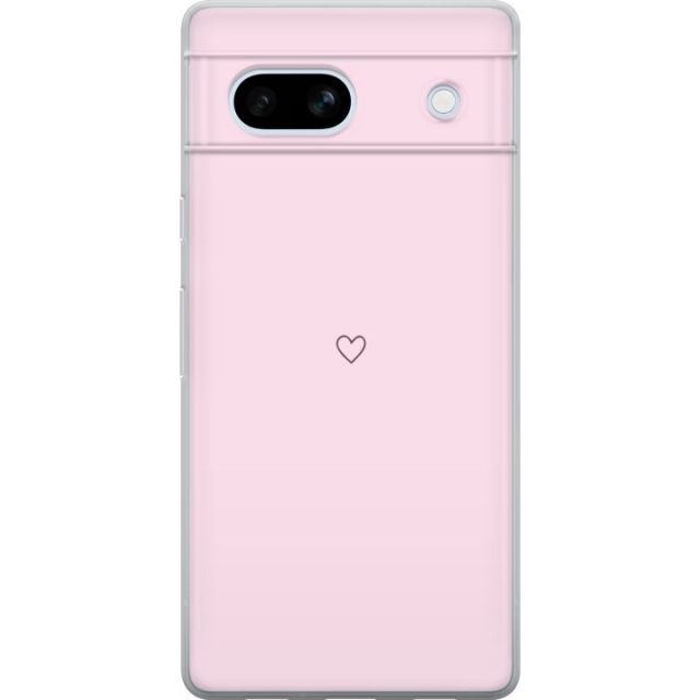 Mobile case for Google Pixel 7a with Heart design