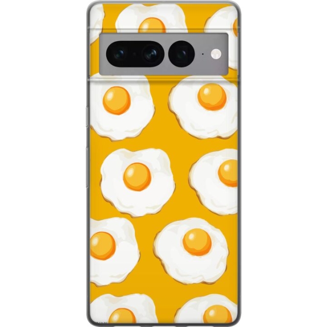 Mobile case for Google Pixel 7 Pro with Fried egg design