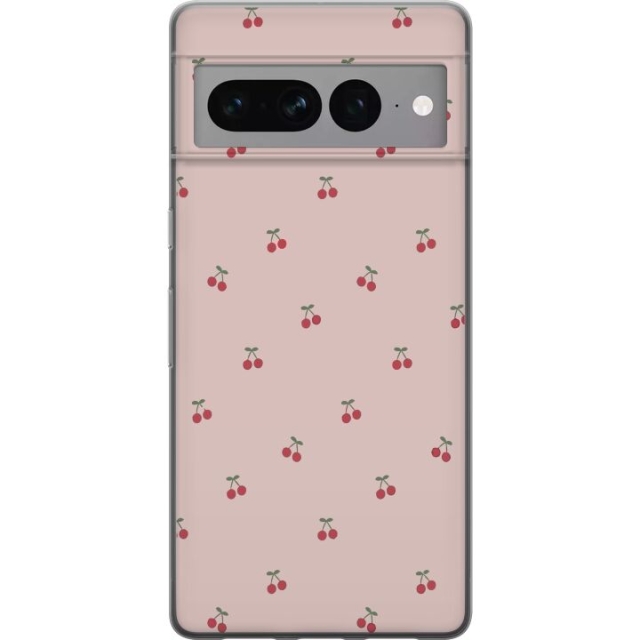 Mobile case for Google Pixel 7 Pro with Cherry design