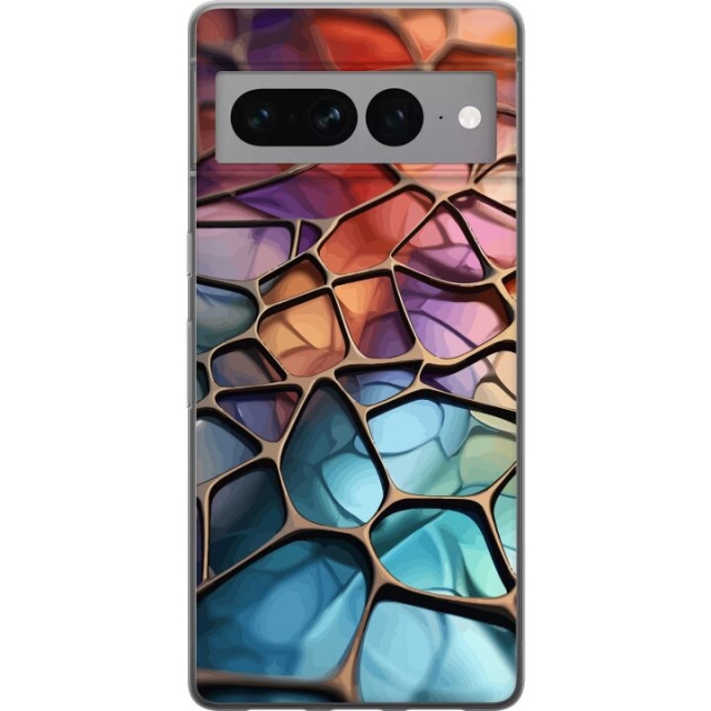 Mobile case for Google Pixel 7 Pro with Metallic pattern design