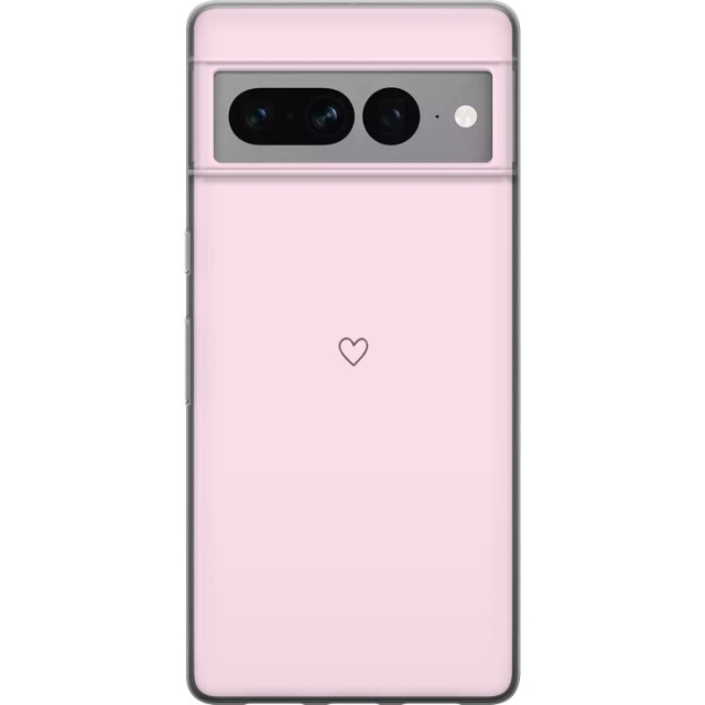 Mobile case for Google Pixel 7 Pro with Heart design
