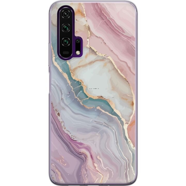 Mobile case for Honor 20 Pro with Marble design