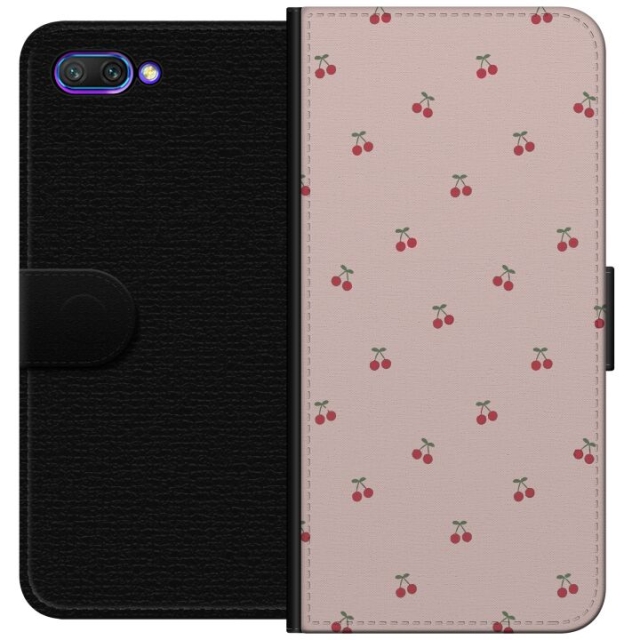 Wallet case for Honor 10 with Cherry design