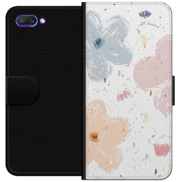 Wallet case for Honor 10 with Flowers design