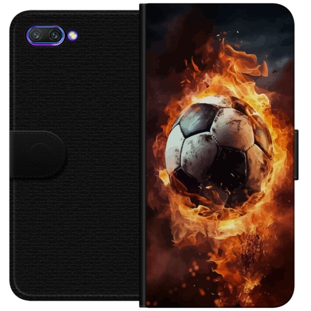 Wallet case for Honor 10 with Football design