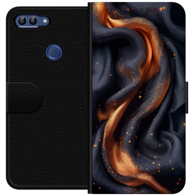 Wallet case for Huawei P smart with Fiery silk design