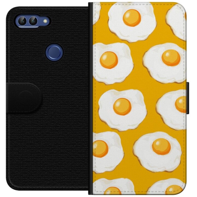 Wallet case for Huawei P smart with Fried egg design