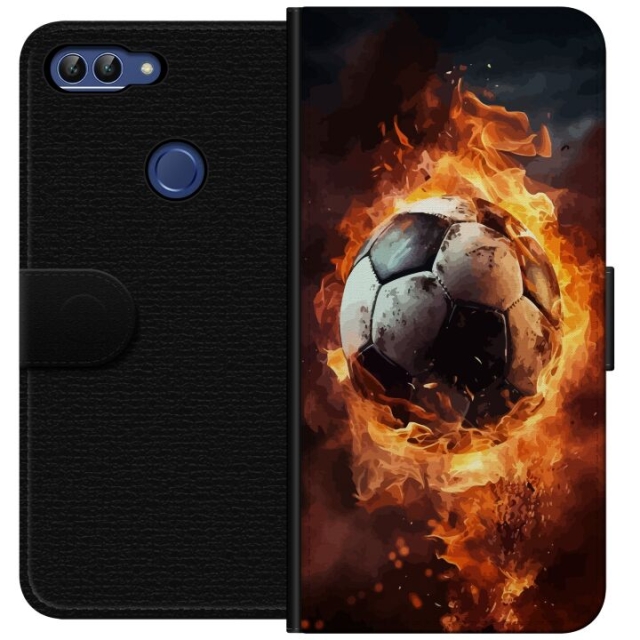 Wallet case for Huawei P smart with Football design