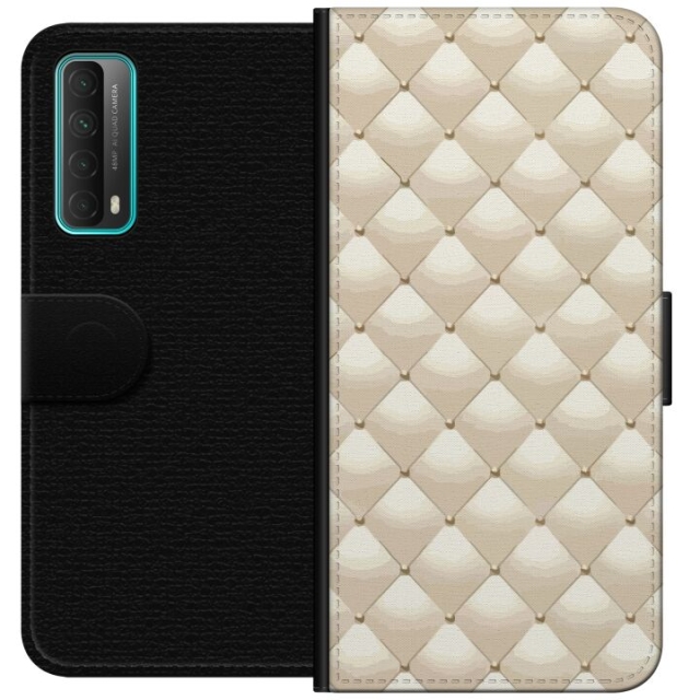 Wallet case for Huawei P smart 2021 with Gold shine design